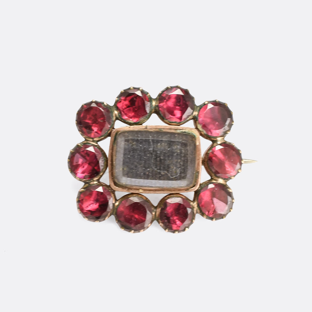 Georgian Pearl & Hair Locket Lace Pin Brooch – Butter Lane Antiques