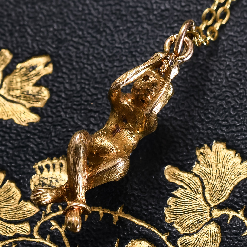 Victorian Gold Monkey Charm