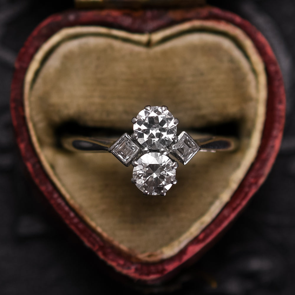 Edwardian Two-Stone Diamond Ring