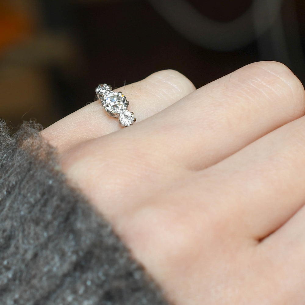 Edwardian Diamond Trilogy Ring