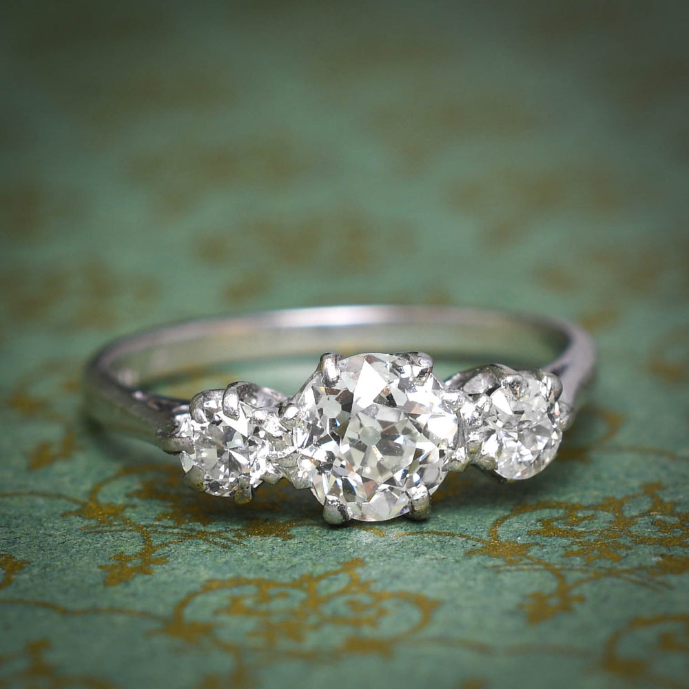 Edwardian Diamond Trilogy Ring