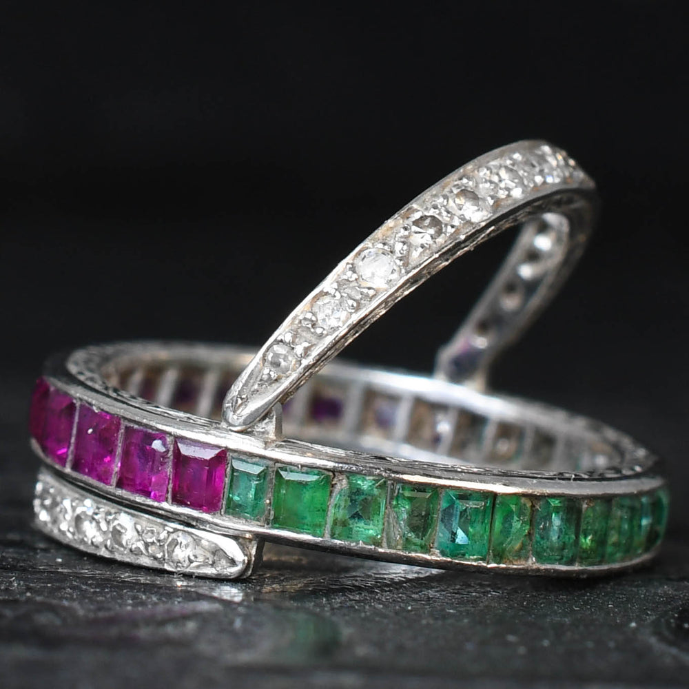 Art Deco Ruby, Emerald & Diamond 