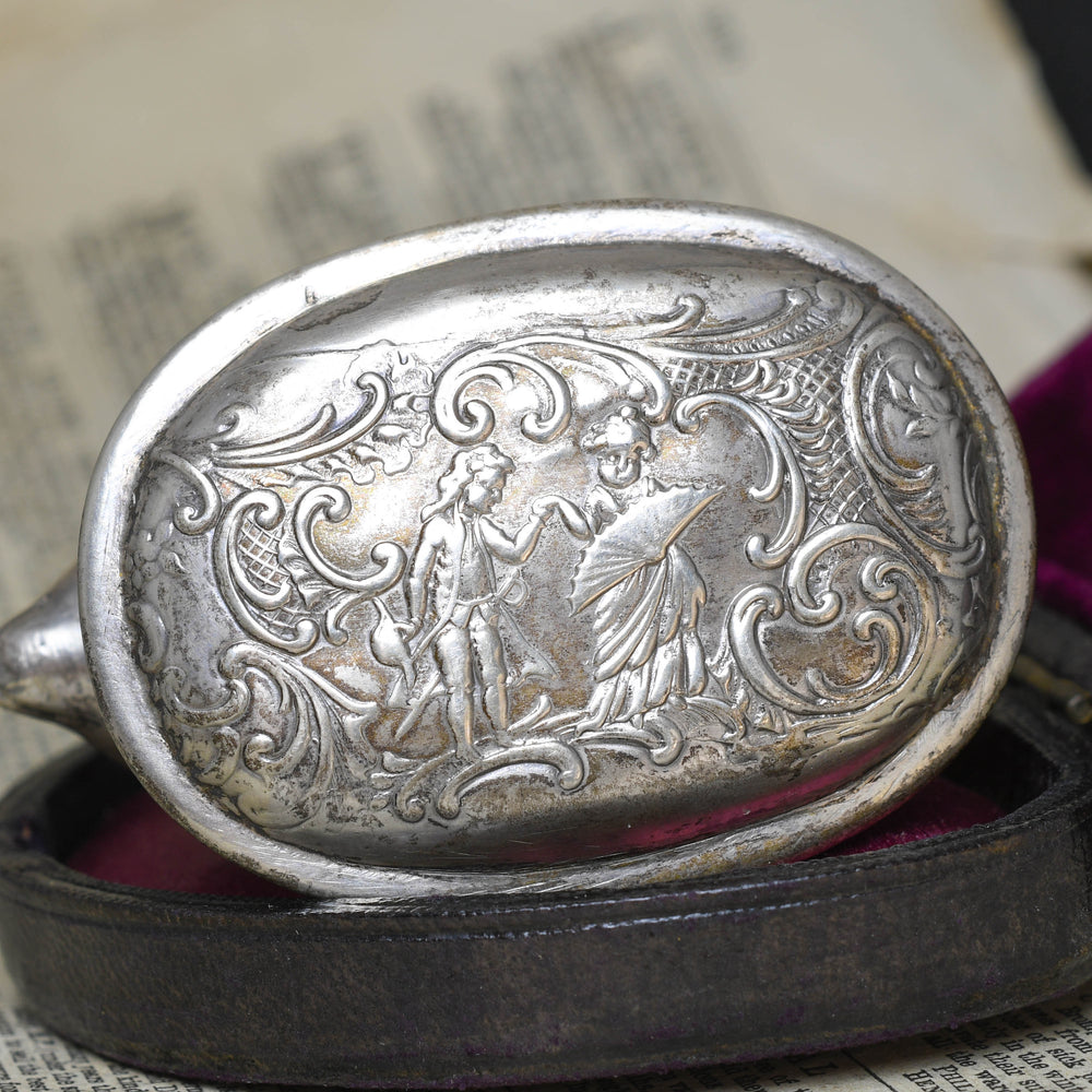 Georgian Silver Mouse Snuff Box