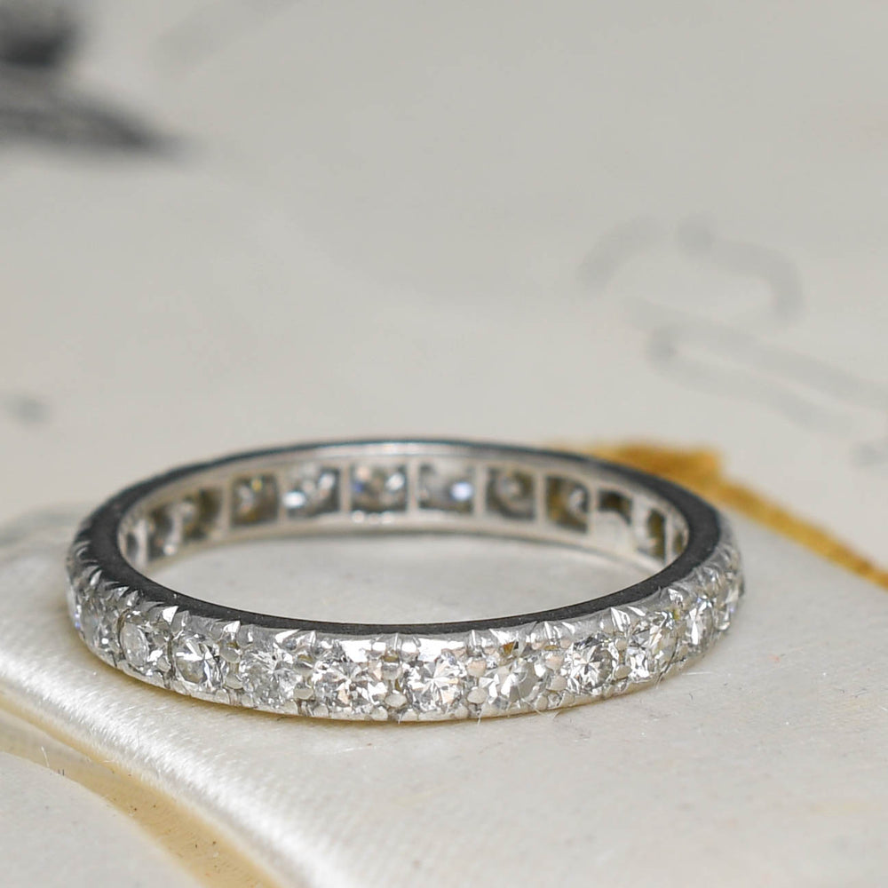 Edwardian Diamond Platinum Eternity Ring