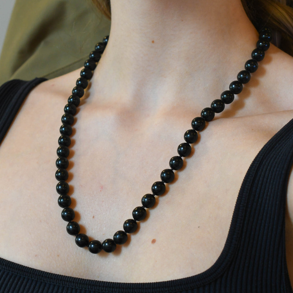 Victorian Jet Bead Necklace