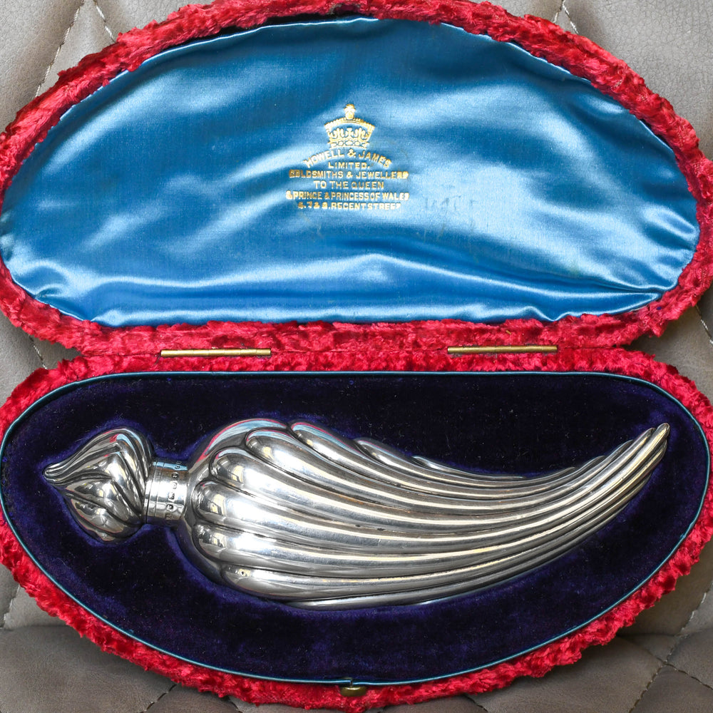 Victorian Boxed Silver Scent Bottle