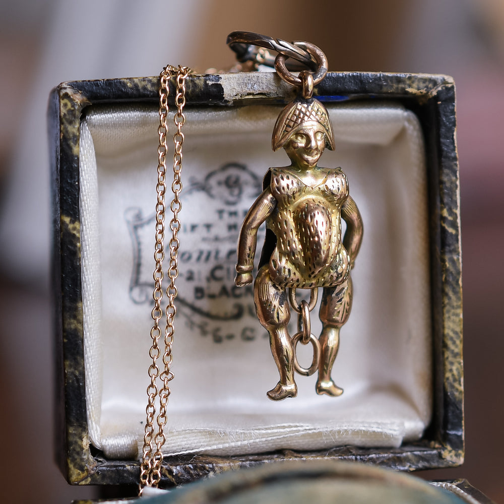 Victorian Gold Articulated Napoleon Charm