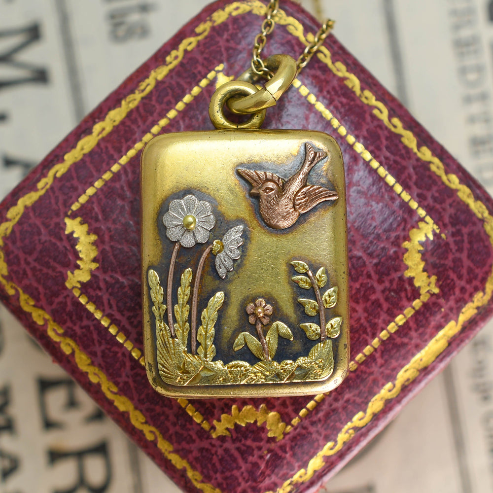 Victorian Three-Tone Gold Aesthetic Locket