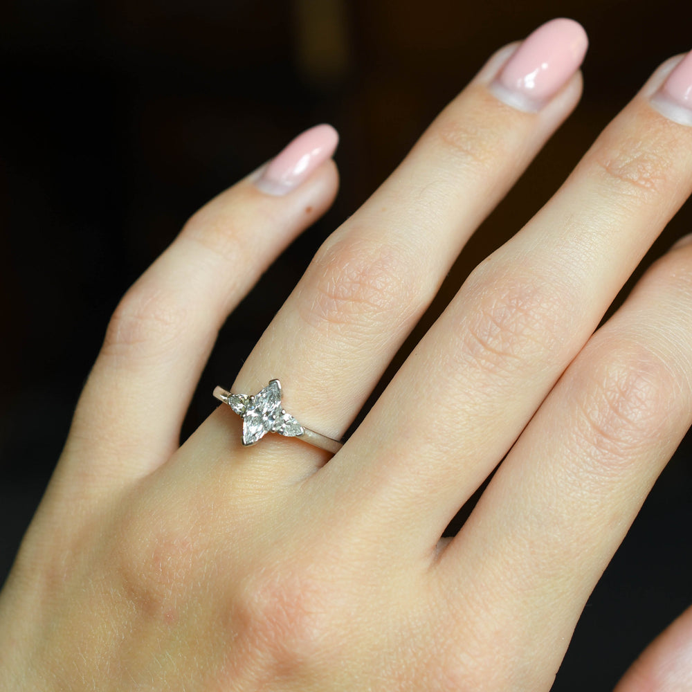 1.20ct Marquise Diamond Engagement Ring