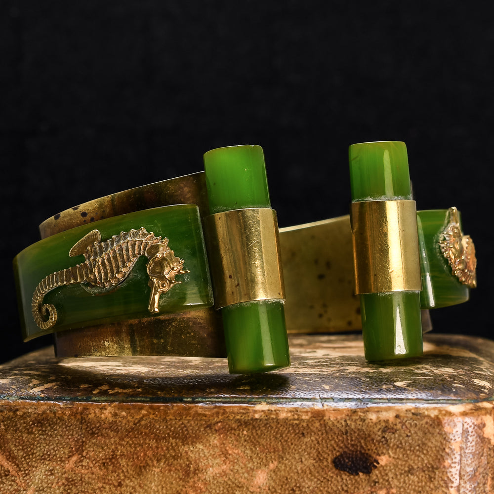 Art Deco Jean Painlevé Bakelite Seahorse Bangle