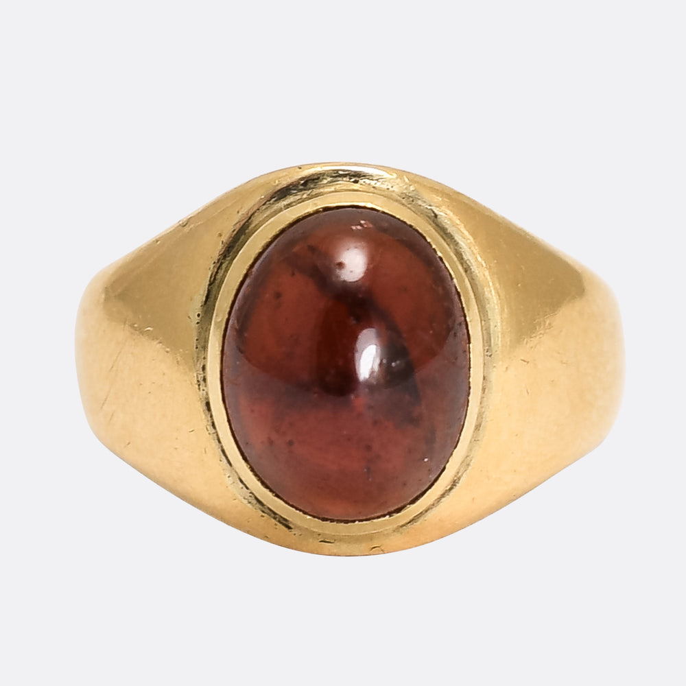 Victorian Garnet Cabochon Ring