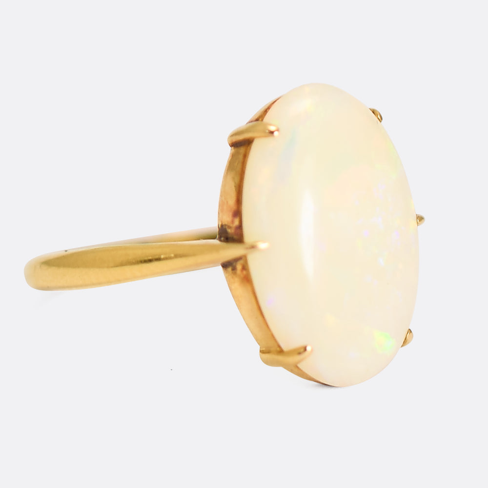 Victorian Opal Solitaire Ring