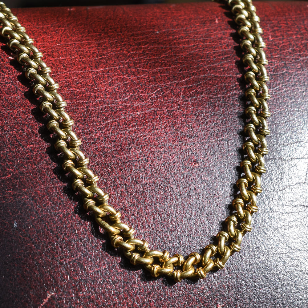 Victorian 18k Gold Fancy-Link Chain, 20