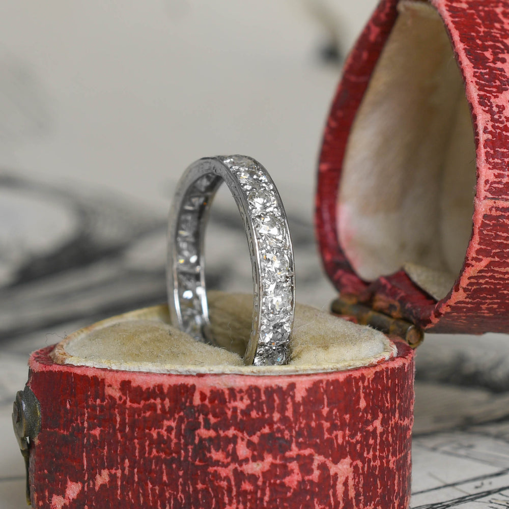 Art Deco Platinum Diamond Eternity Ring