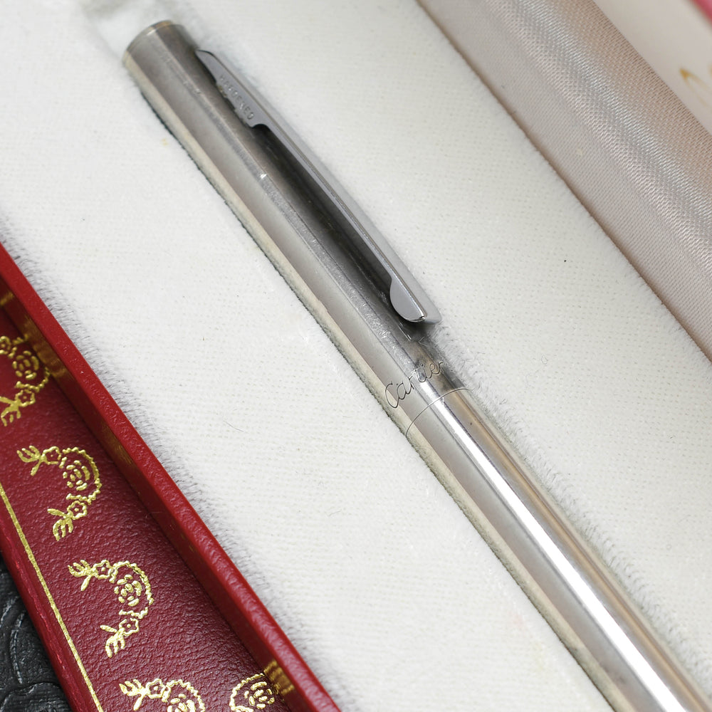 Vintage Cartier Silver Ballpoint Pen