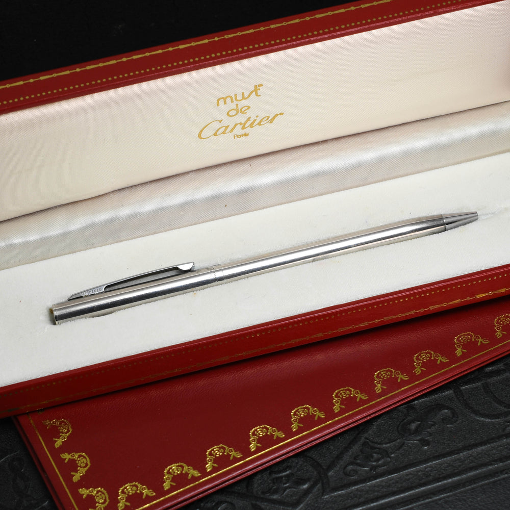 Vintage Cartier Silver Ballpoint Pen