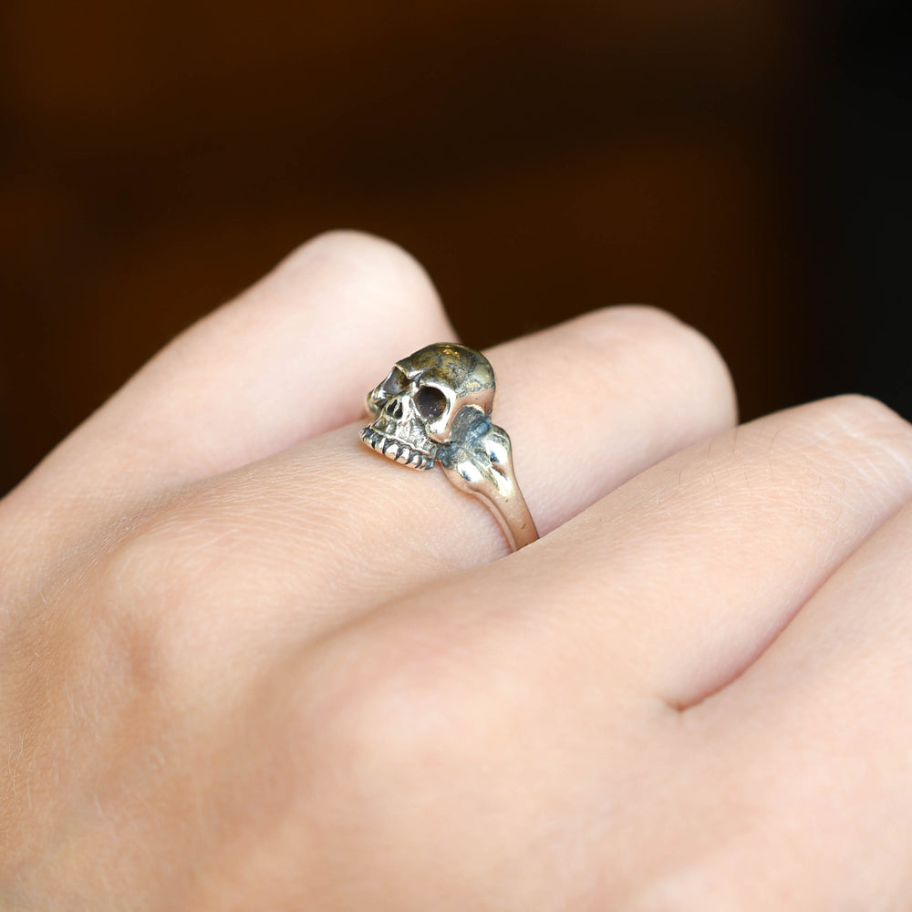 Vintage Silver Skull Ring