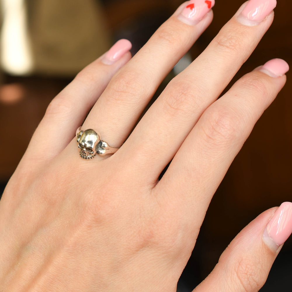 Vintage Silver Skull Ring