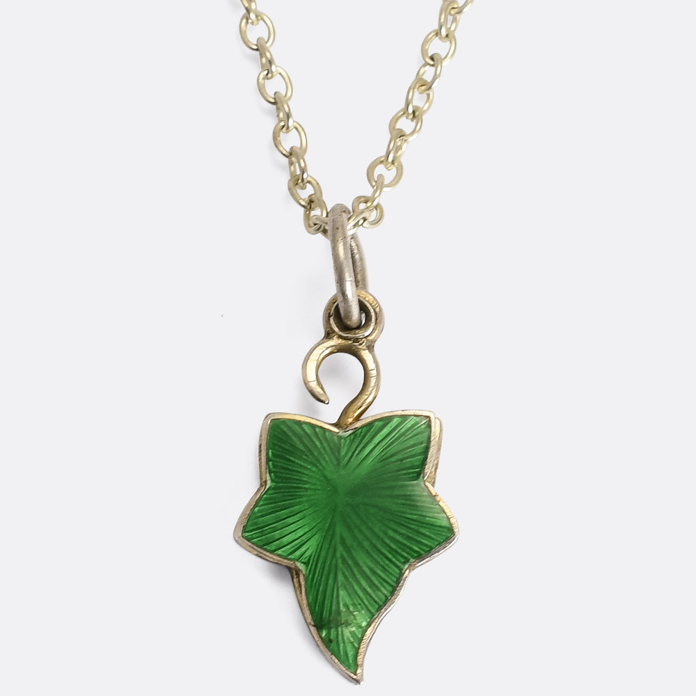 Victorian Ivy Leaf Love Token Charm