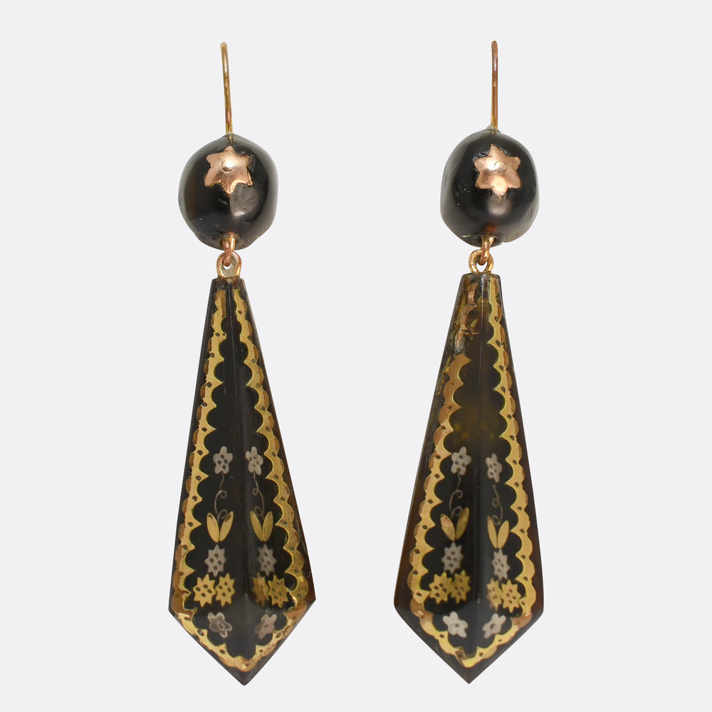 Victorian Pique Drop Earrings