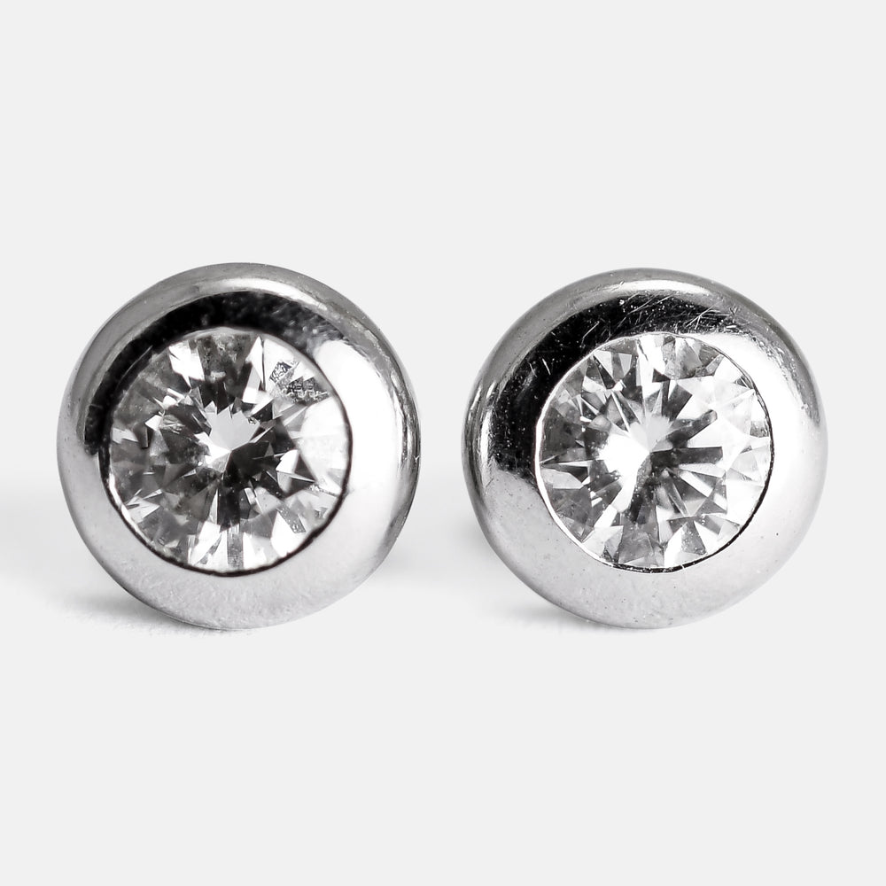 Art Deco Diamond Stud Earrings