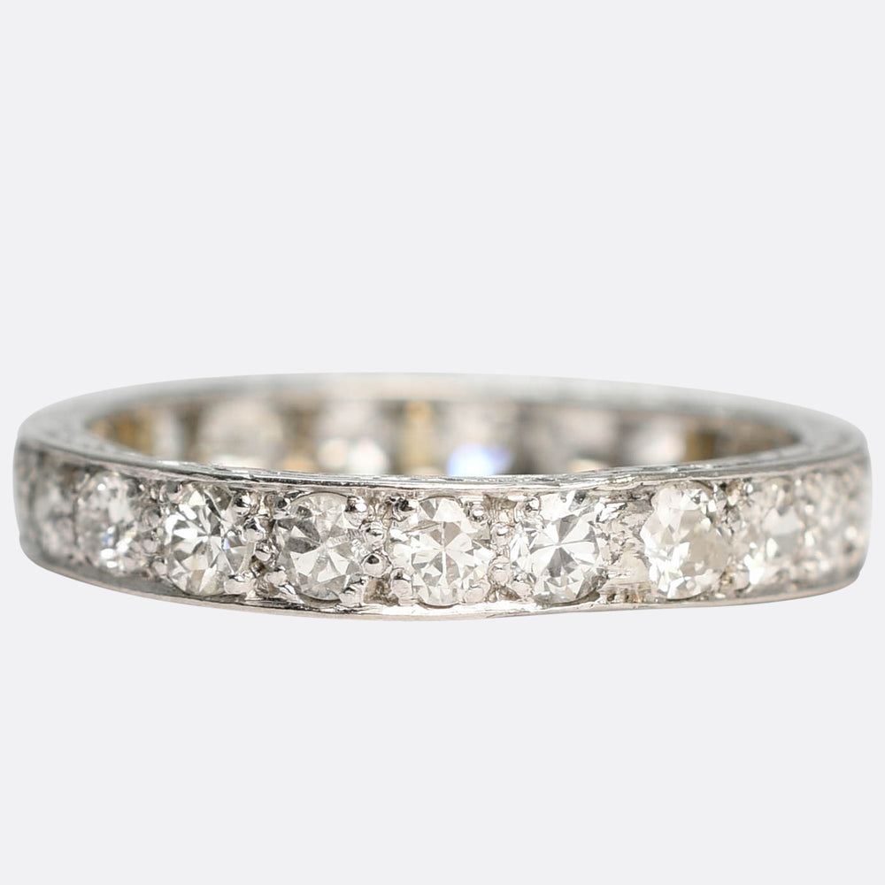 Art Deco Platinum Diamond Eternity Ring