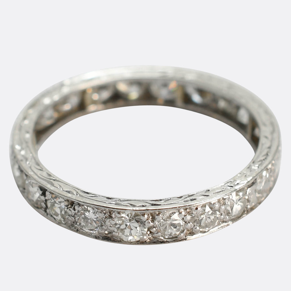 Art Deco Platinum Diamond Eternity Ring