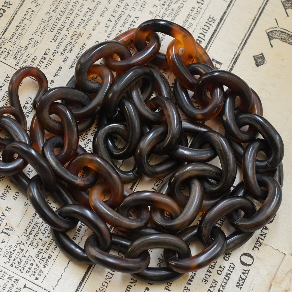 Victorian Tortoiseshell Chain Necklace