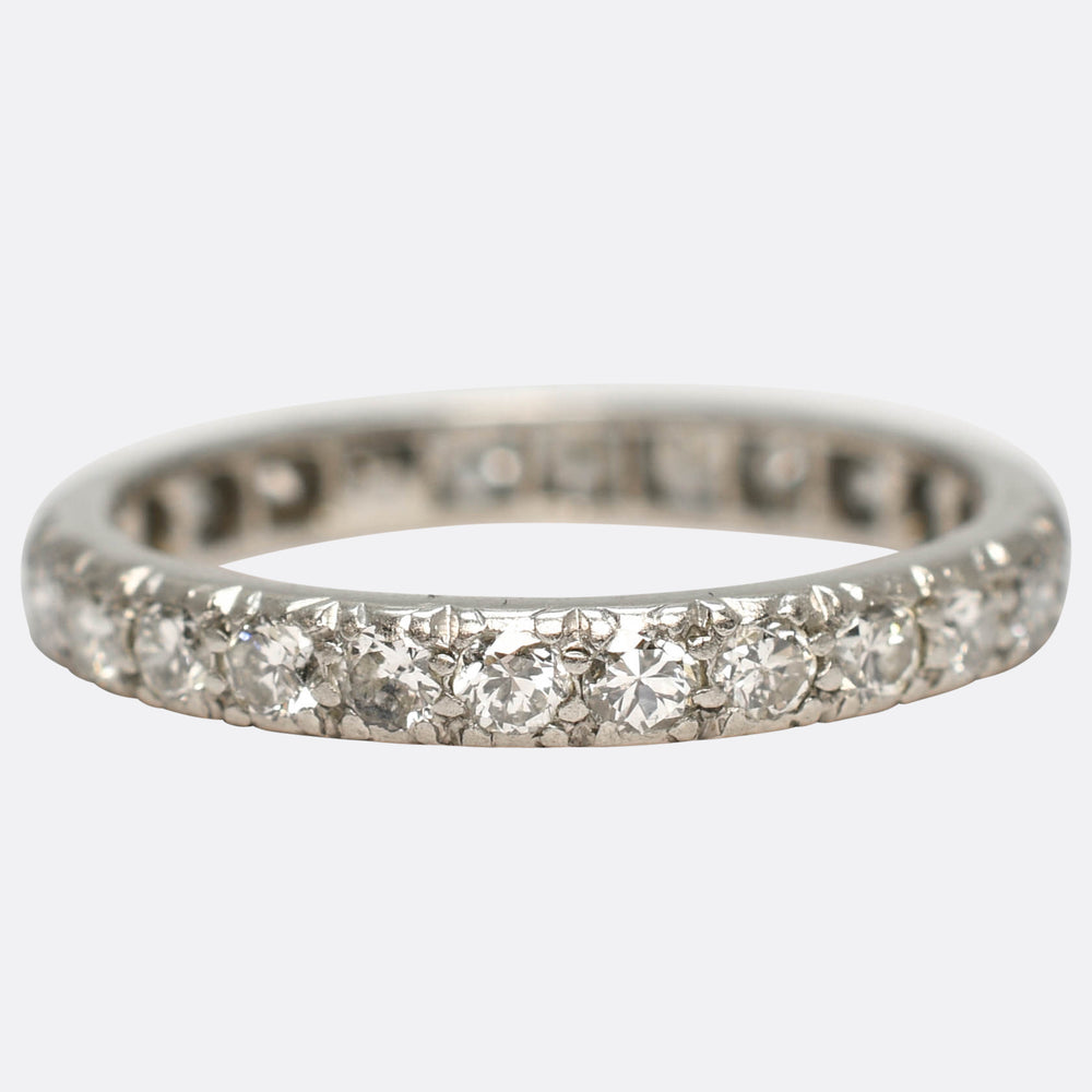 Edwardian Diamond Platinum Eternity Ring