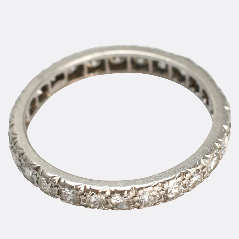 Edwardian Diamond Platinum Eternity Ring