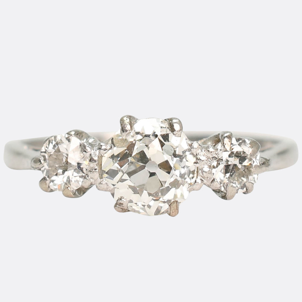 Edwardian Diamond Trilogy Ring