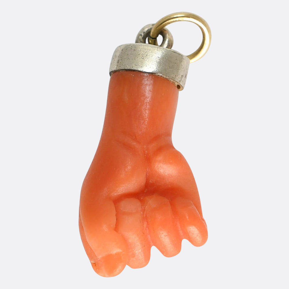 Georgian Coral Hand Charm