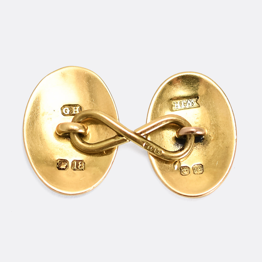 Late Victorian Golfers Cufflinks