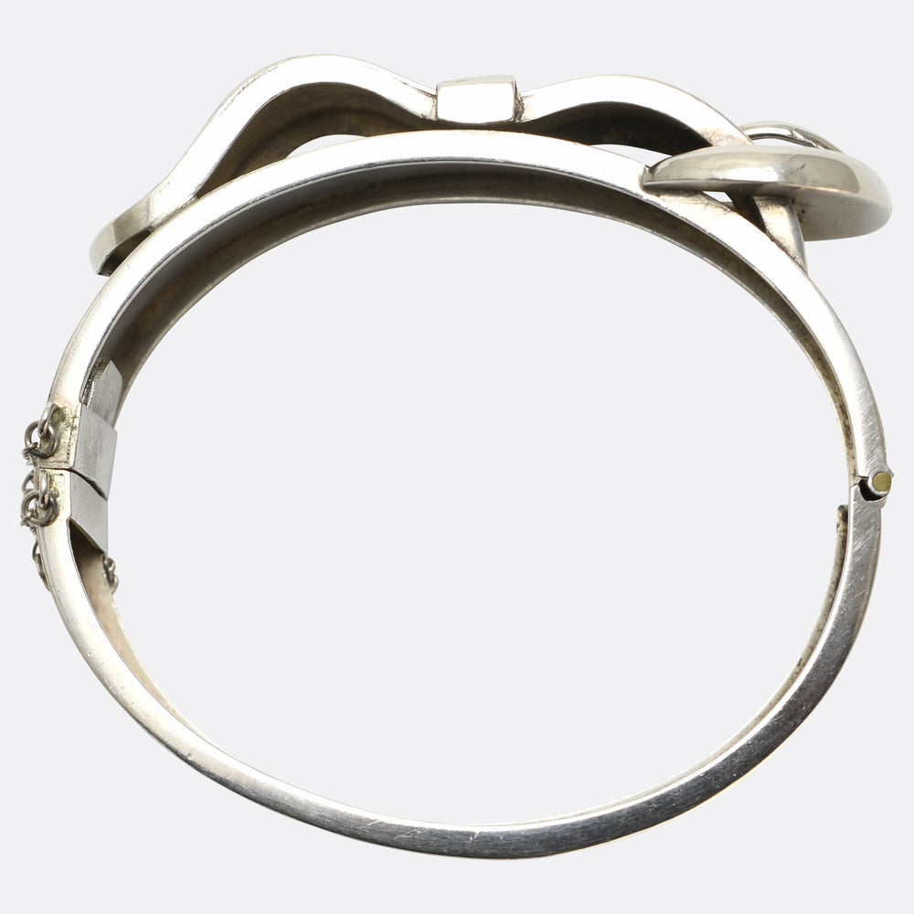 Late Victorian Silver Buckle Cuff Bangle