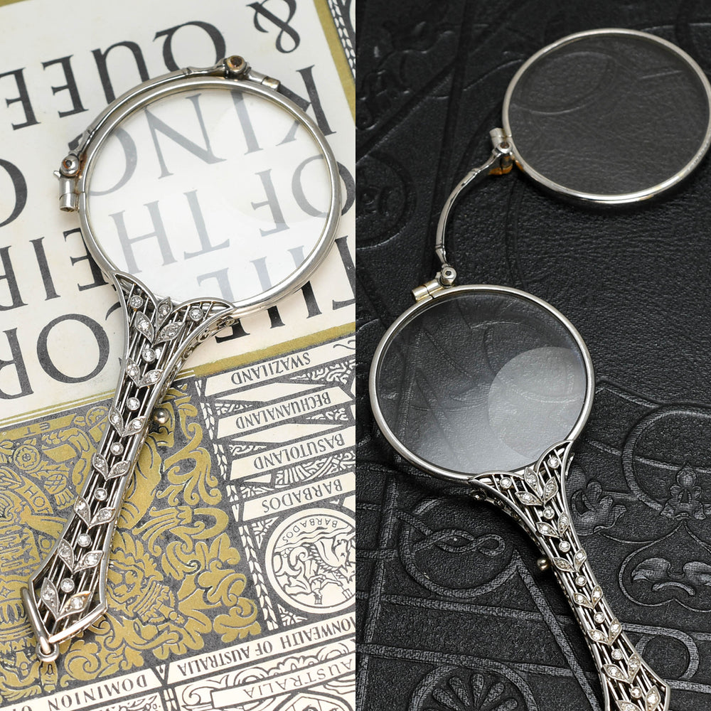 Art Deco Diamond Platinum Lorgnette