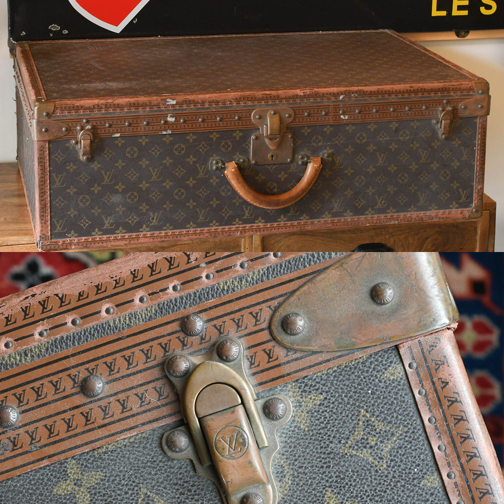 1920's Louis Vuitton Monogram Large Travel Case