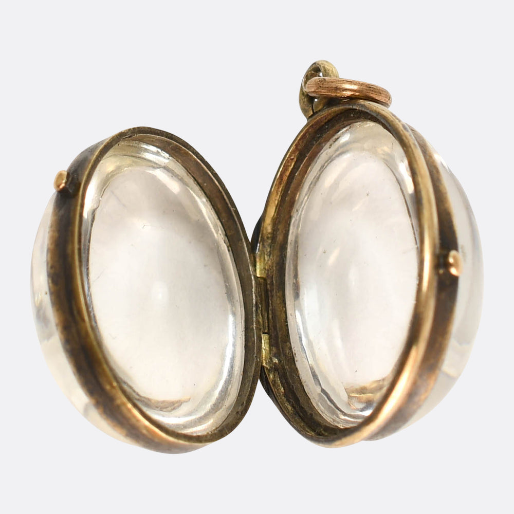 Victorian 15k Pool-Of-Light Locket