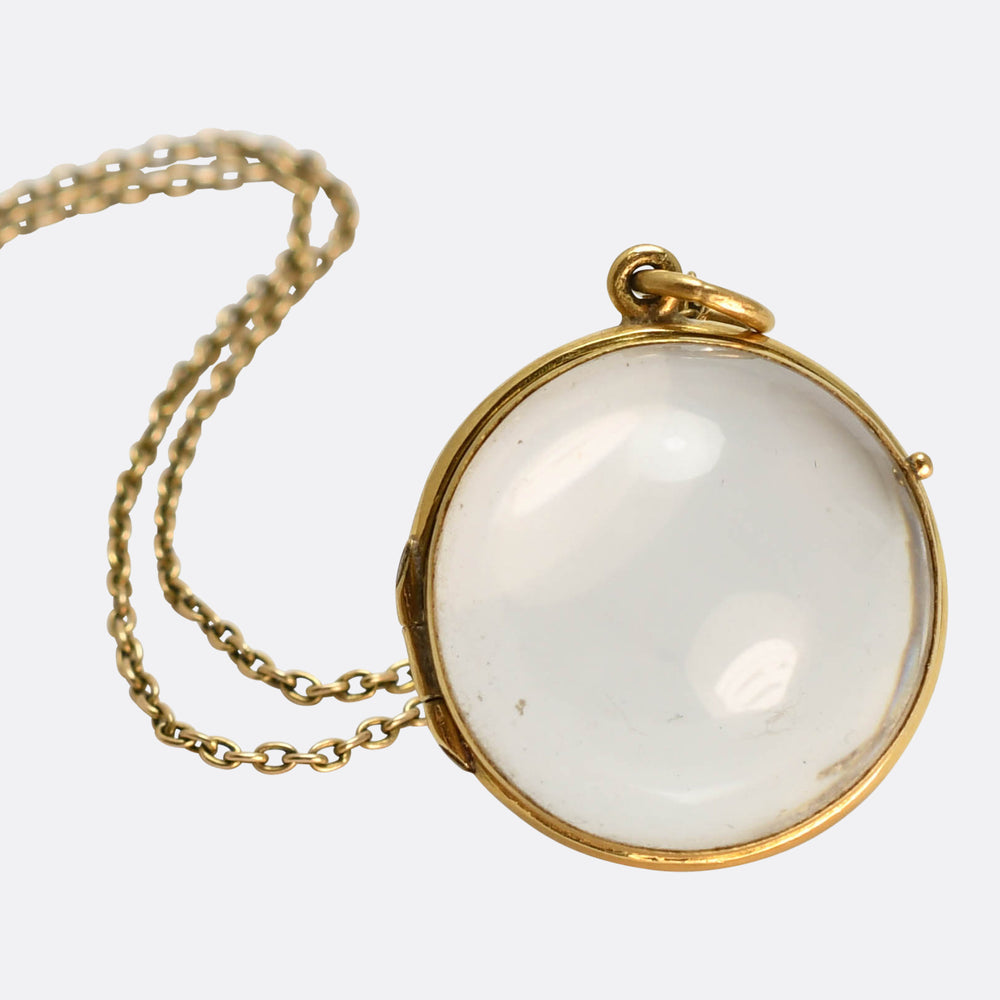 Victorian 18k Pool-Of-Light Locket