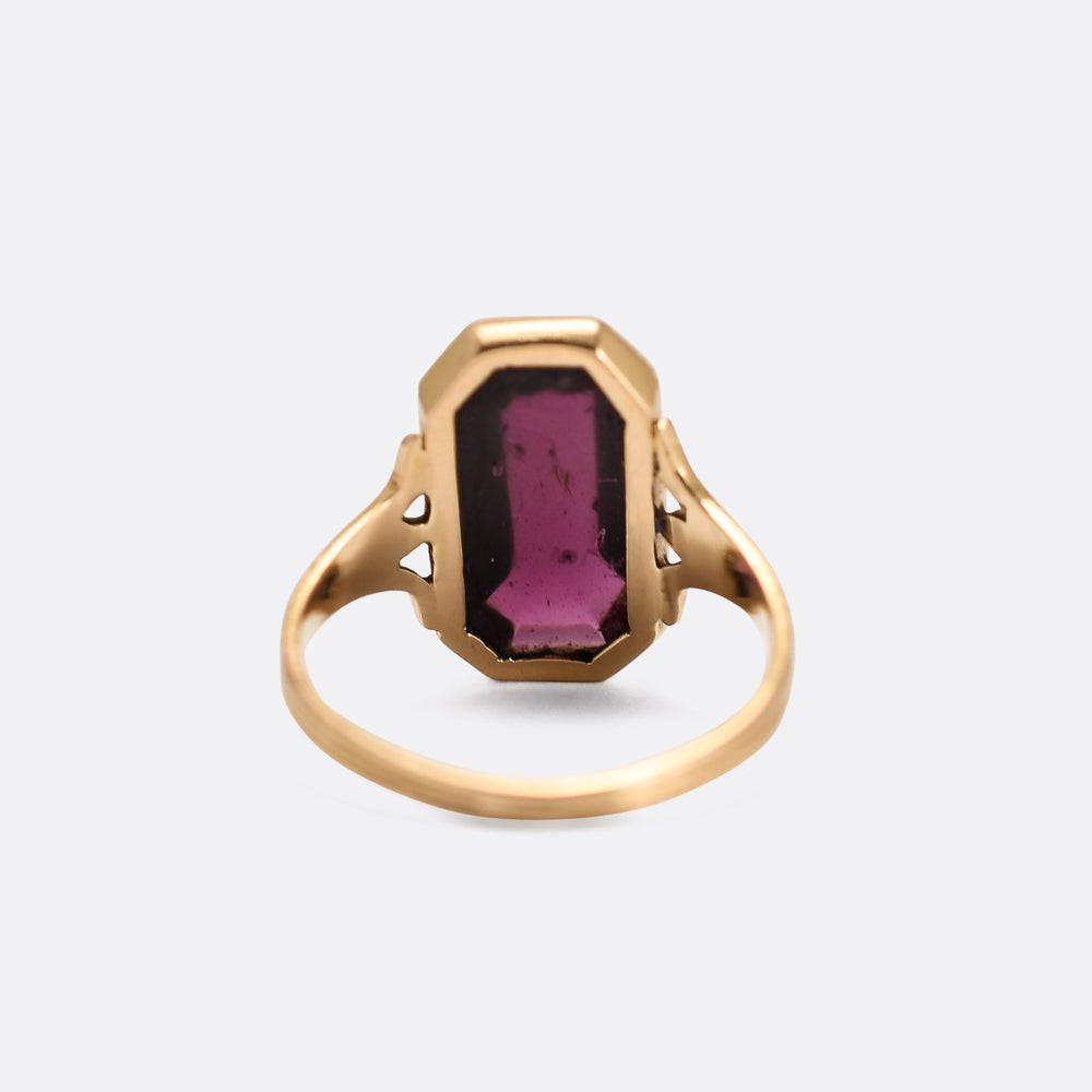 Victorian Almandine Garnet Ring