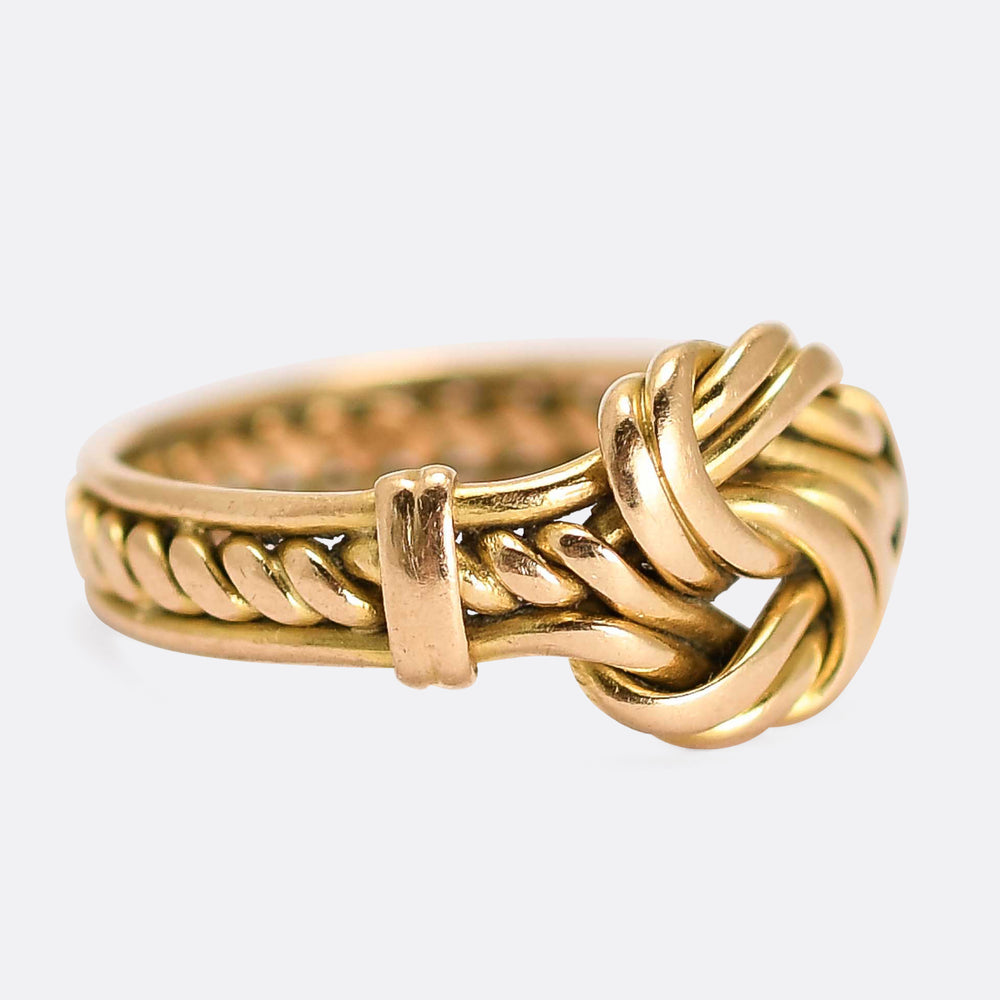 Victorian Braided Love Knot Ring