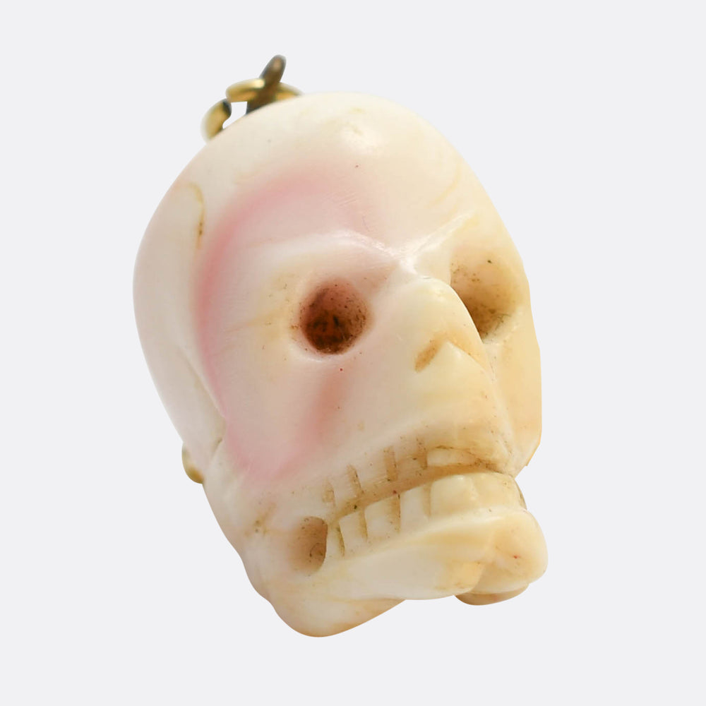 Victorian Conch Skull Pendant