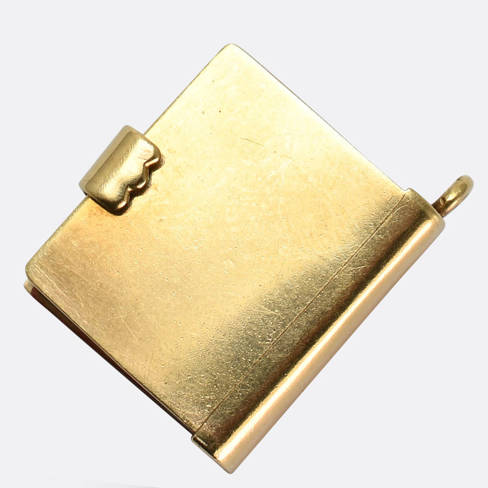 Victorian Gold Miniature Bible Charm