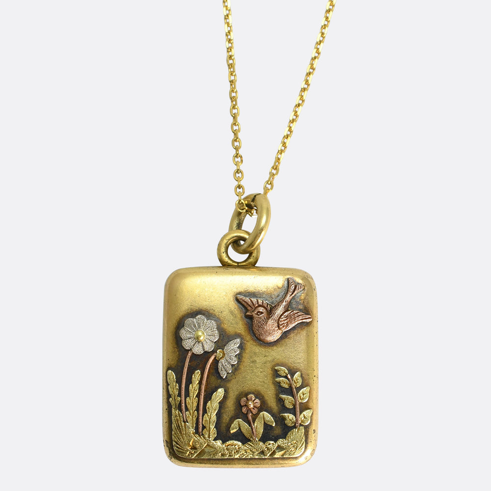 Victorian Three-Tone Gold Aesthetic Locket