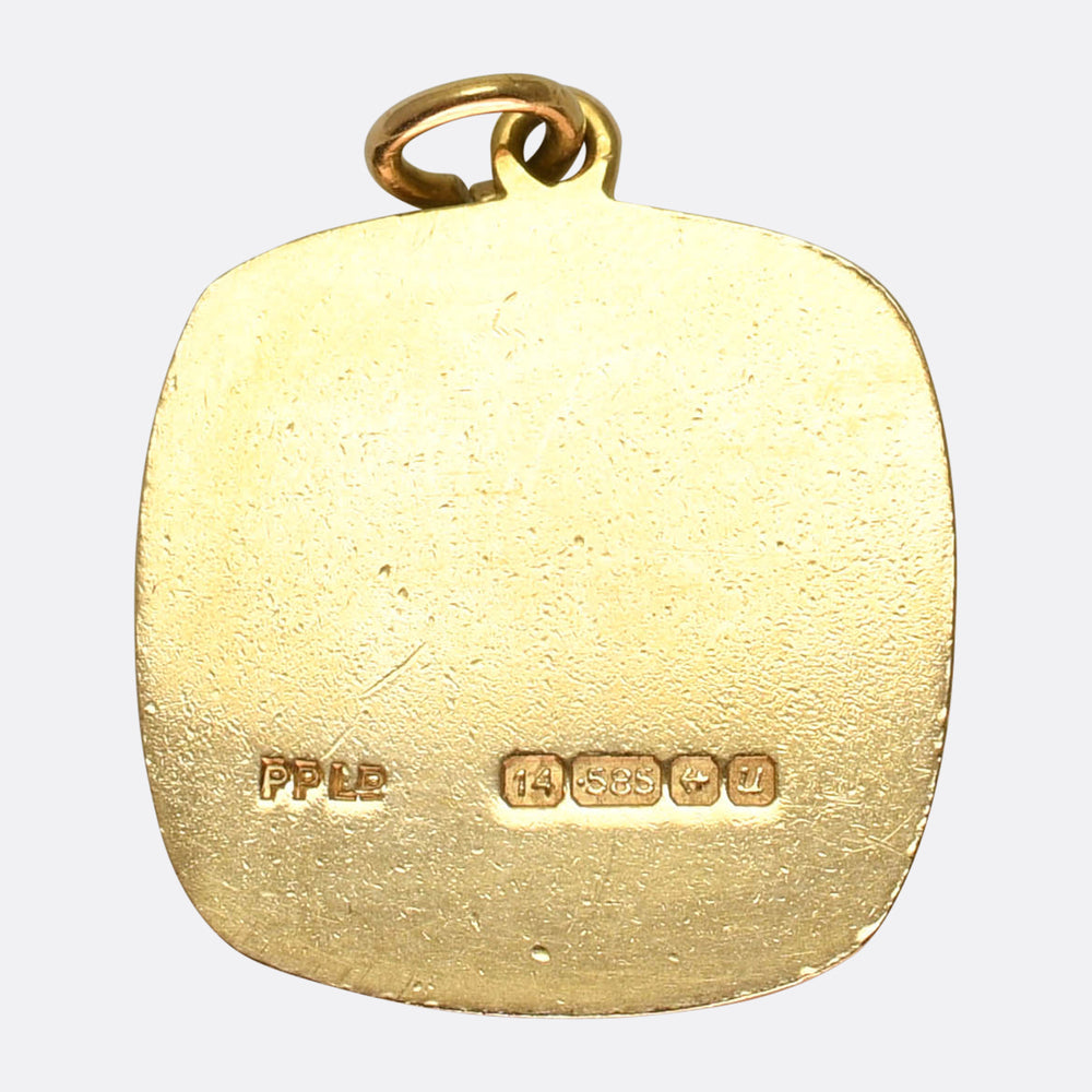 Vintage 14k Gold Aries Pendant