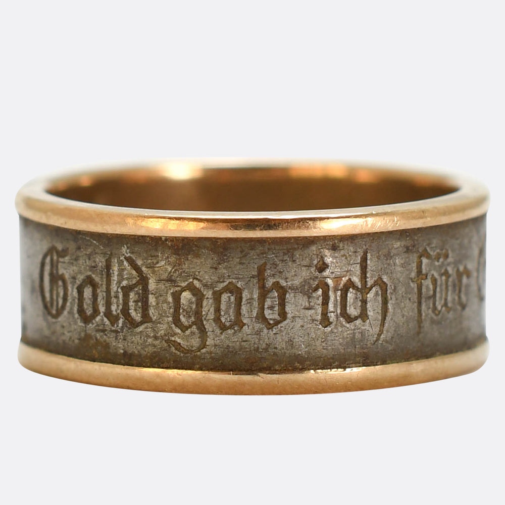 WW1 I Gave Gold For Iron Ring