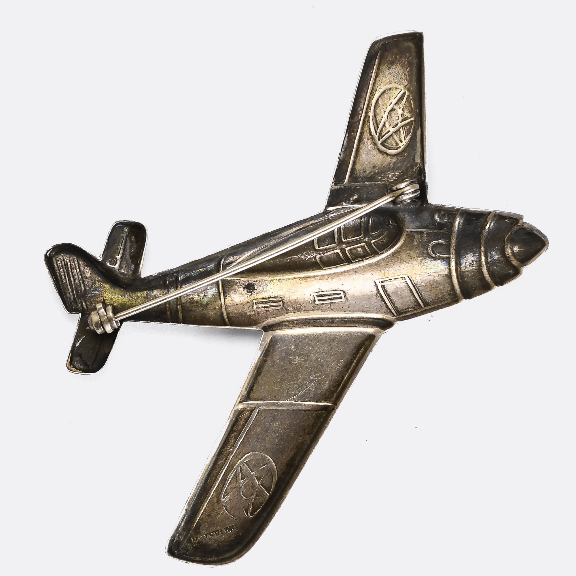 WW2 Silver Fighter Aircraft Sweetheart Brooch – Butter Lane Antiques
