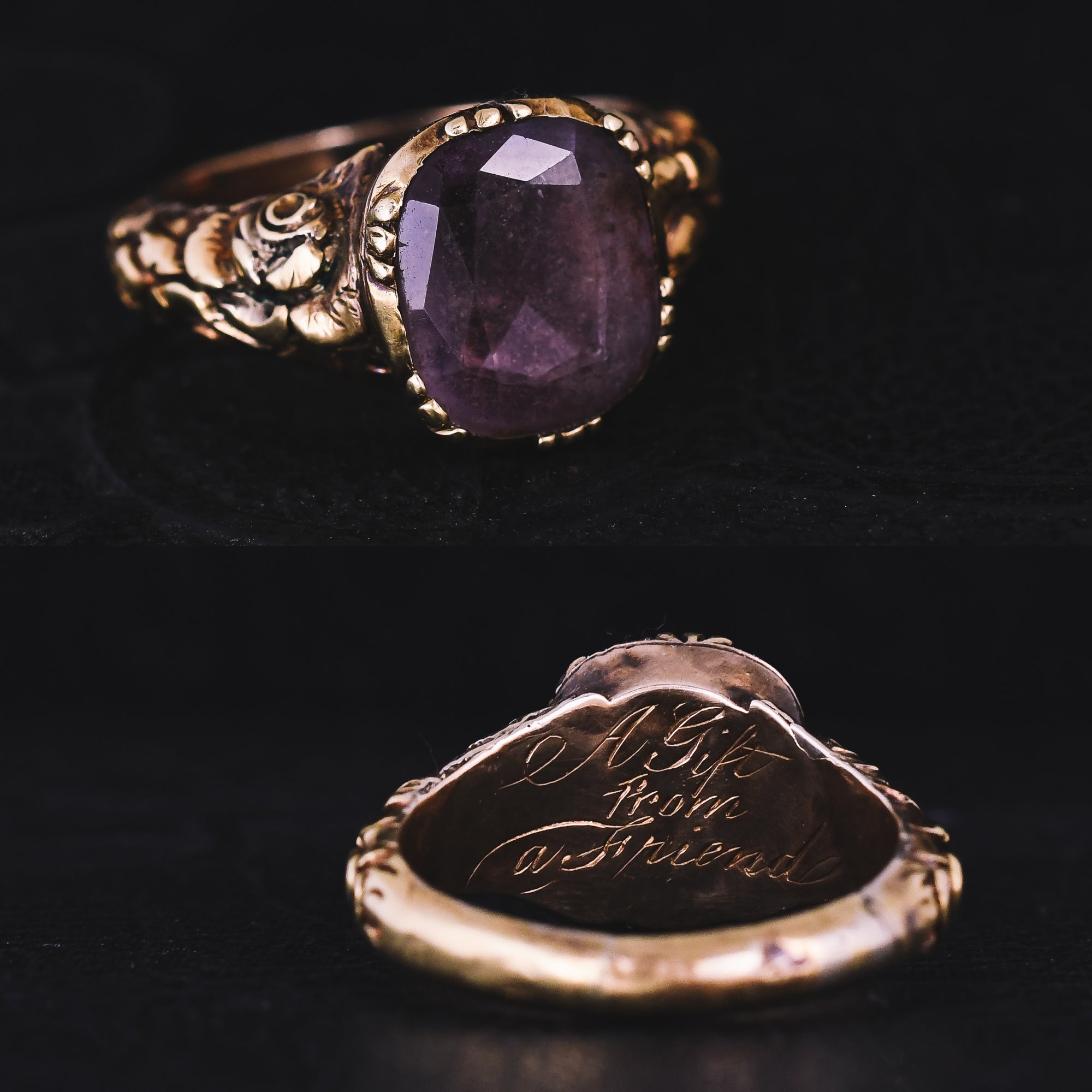 Gold Plated Emerald-Cut Light Lavender CZ Three-Stone Ring, Size 8.5 -  Walmart.com