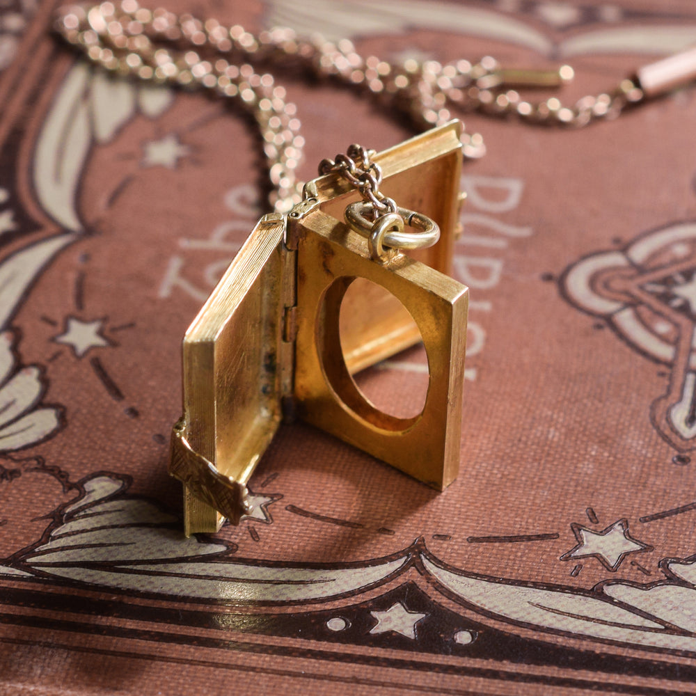 Mid-Victorian Gold Bible Locket