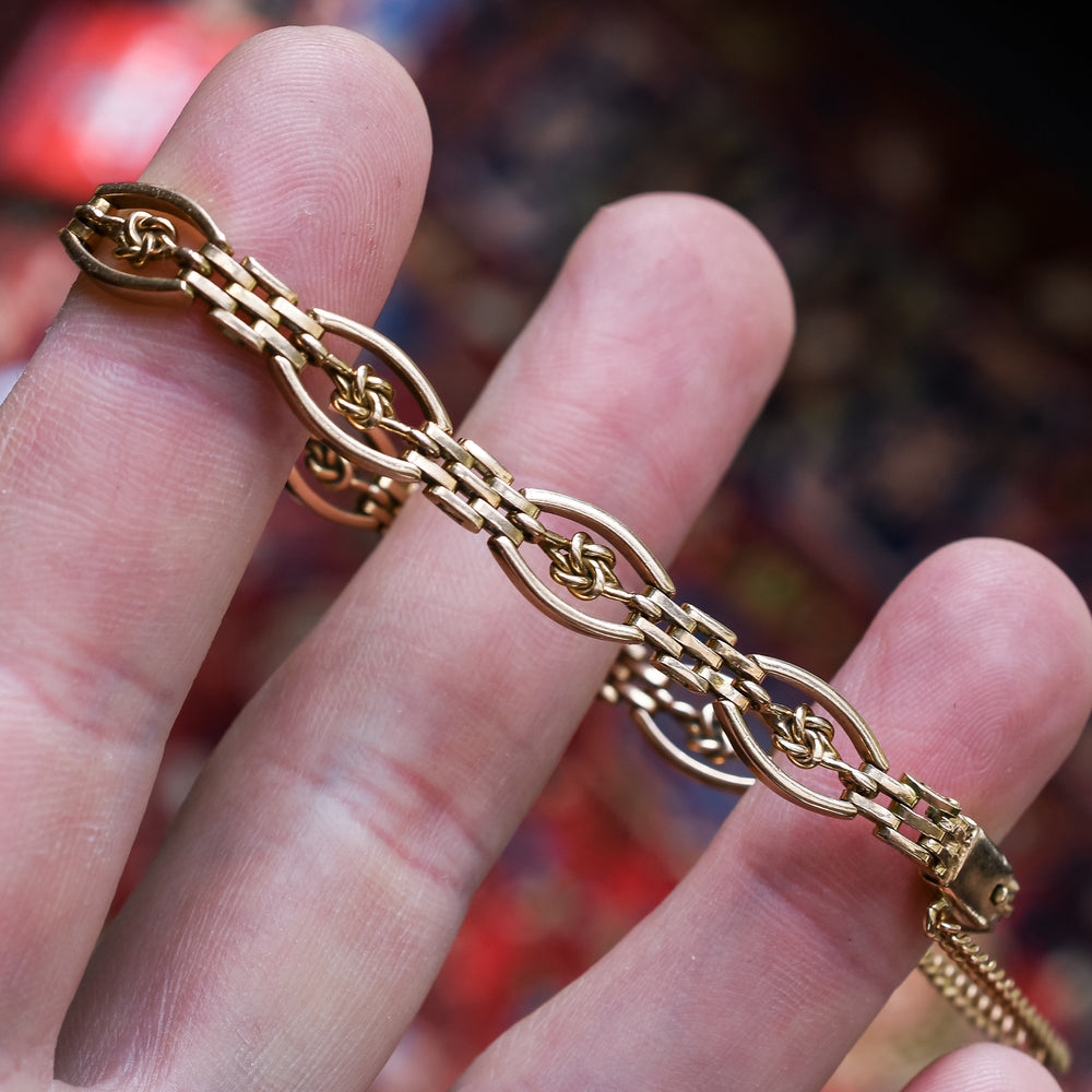 Edwardian Love Knot Gate Bracelet