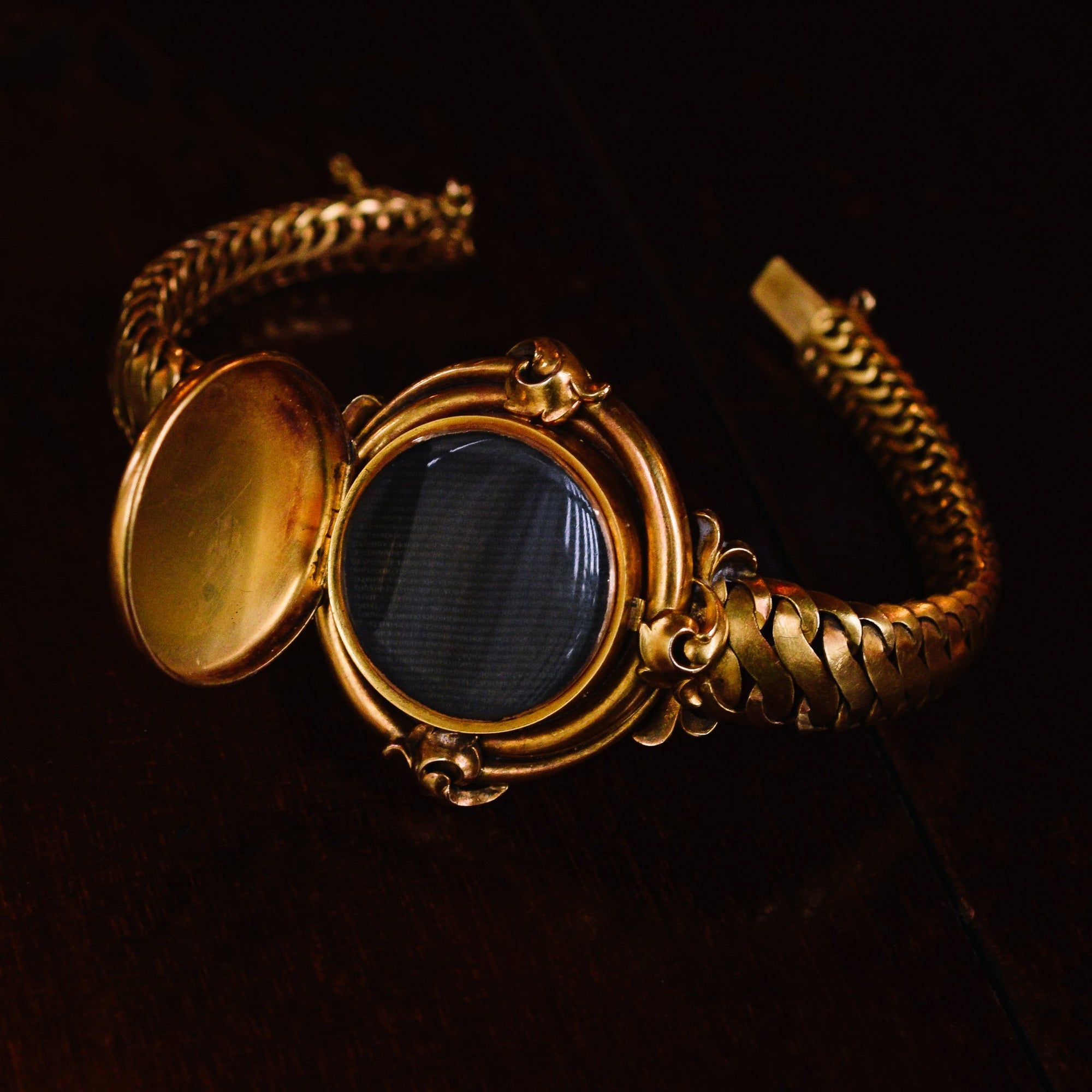 Mid Victorian Diamond & Turquoise Locket Bracelet – Butter Lane Antiques